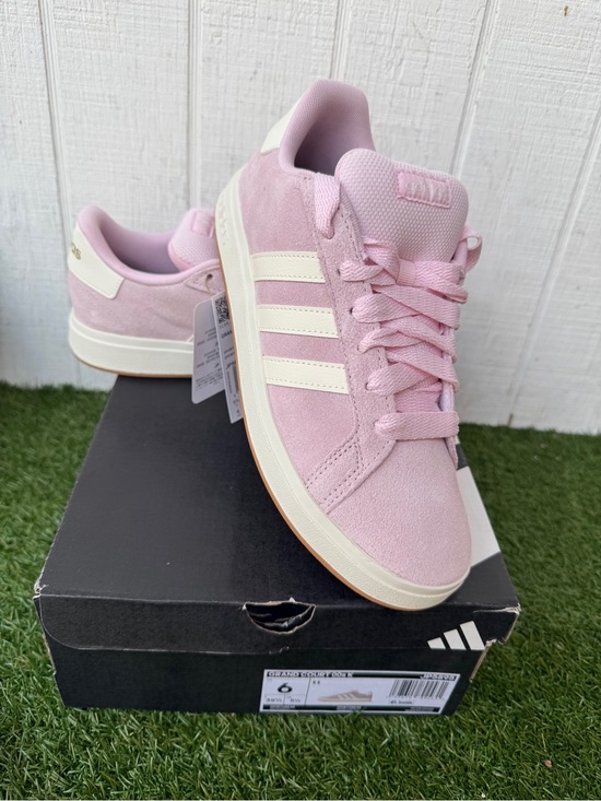 adidas Shoes - Adidas grand court 00’s Women’s Pink Suede Skate Sneakers size 7.5 youth 6